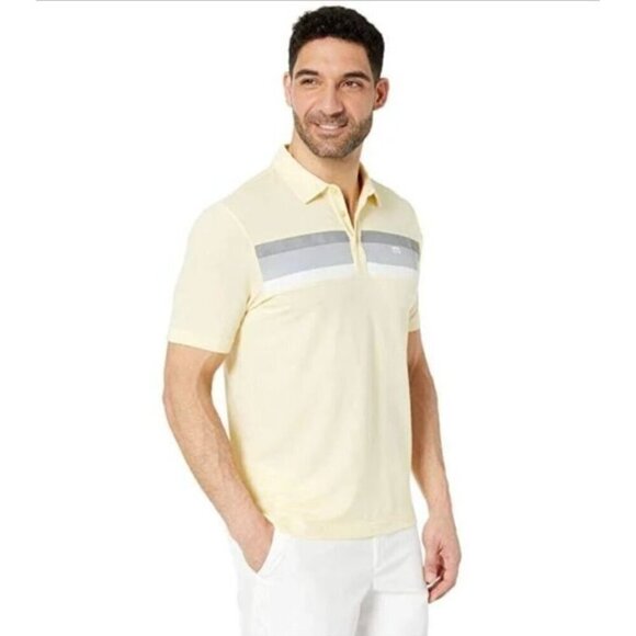 Travis Mathew Mens Shirt Size L Polo Golf Short SleeveJetty Jumper Cotton